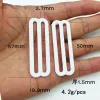 The inner diameter of the nylon rubber-coated 8-shaped buckle for adjusting underwear is 5CM details Picture